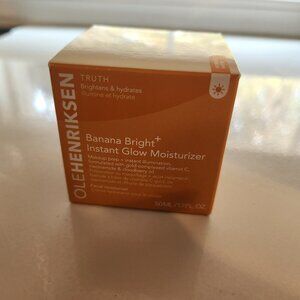 NEW OleHenricksen Banana Bright Instant Glow Moisturizer in box 1.7 FL. Oz.